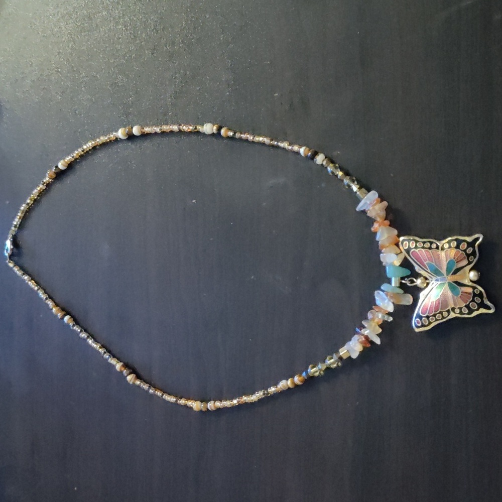 Butterfly handmade necklace